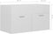 vidaXL - Wastafelkast - 80x38,5x46 - cm - spaanplaat - hoogglans - wit