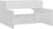 vidaXL - Wastafelkast - 80x38,5x46 - cm - spaanplaat - hoogglans - wit
