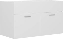 vidaXL - Wastafelkast - 80x38,5x46 - cm - spaanplaat - wit