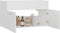vidaXL - Wastafelkast - 80x38,5x46 - cm - spaanplaat - wit