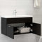vidaXL - Wastafelkast - 80x38,5x46 - cm - spaanplaat - zwart