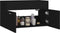 vidaXL - Wastafelkast - 80x38,5x46 - cm - spaanplaat - zwart