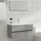 vidaXL - Wastafelkast - 90x38,5x45 - cm - bewerkt - hout - grijs - sonoma - eikenkleur