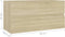 vidaXL - Wastafelkast - 90x38,5x45 - cm - spaanplaat - sonoma - eikenkleurig