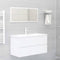 vidaXL - Wastafelkast - 90x38,5x45 - cm - spaanplaat - wit