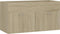 vidaXL - Wastafelkast - 90x38,5x46 - cm - bewerkt - hout - sonoma - eikenkleurig