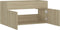 vidaXL - Wastafelkast - 90x38,5x46 - cm - bewerkt - hout - sonoma - eikenkleurig
