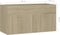 vidaXL - Wastafelkast - 90x38,5x46 - cm - bewerkt - hout - sonoma - eikenkleurig
