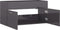 vidaXL - Wastafelkast - 90x38,5x46 - cm - spaanplaat - hoogglans - grijs