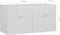 vidaXL - Wastafelkast - 90x38,5x46 - cm - spaanplaat - hoogglans - wit