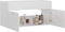 vidaXL - Wastafelkast - 90x38,5x46 - cm - spaanplaat - hoogglans - wit