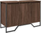 vidaXL - Wastafelkast - 91x35x60 - cm - bewerkt - hout - bruin - eikenkleurig