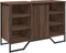 vidaXL - Wastafelkast - 91x35x60 - cm - bewerkt - hout - bruin - eikenkleurig