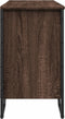 vidaXL - Wastafelkast - 91x35x60 - cm - bewerkt - hout - bruin - eikenkleurig