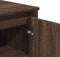 vidaXL - Wastafelkast - 91x35x60 - cm - bewerkt - hout - bruin - eikenkleurig