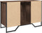 vidaXL - Wastafelkast - 91x35x60 - cm - bewerkt - hout - bruin - eikenkleurig