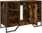 vidaXL - Wastafelkast - 91x35x60 - cm - bewerkt - hout - gerookt - eikenkleurig