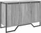 vidaXL - Wastafelkast - 91x35x60 - cm - bewerkt - hout - grijs - sonoma - eikenkleurig