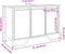 vidaXL - Wastafelkast - 91x35x60 - cm - bewerkt - hout - grijs - sonoma - eikenkleurig