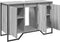 vidaXL - Wastafelkast - 91x35x60 - cm - bewerkt - hout - grijs - sonoma - eikenkleurig
