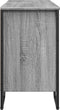 vidaXL - Wastafelkast - 91x35x60 - cm - bewerkt - hout - grijs - sonoma - eikenkleurig