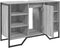vidaXL - Wastafelkast - 91x35x60 - cm - bewerkt - hout - grijs - sonoma - eikenkleurig
