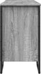 vidaXL - Wastafelkast - 91x35x60 - cm - bewerkt - hout - grijs - sonoma - eikenkleurig