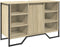 vidaXL - Wastafelkast - 91x35x60 - cm - bewerkt - hout - sonoma - eikenkleurig