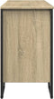 vidaXL - Wastafelkast - 91x35x60 - cm - bewerkt - hout - sonoma - eikenkleurig