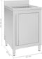 vidaXL - Wastafelkast - commercieel - 60x60x96 - cm - roestvrij - staal