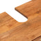 vidaXL - Wastafelkast - massief - mangohout - bruin - en - zwart