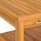 vidaXL - Wastafelkast - met - 2 - schappen - 74x45x75 - cm - massief - hout