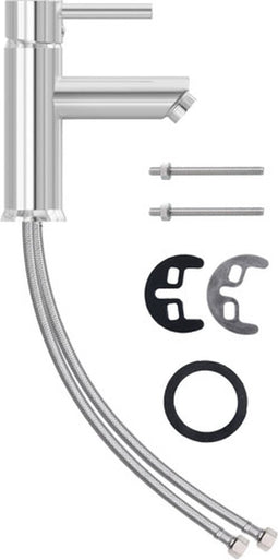 vidaXL - Wastafelkraan - 130x176 - mm - verchroomd