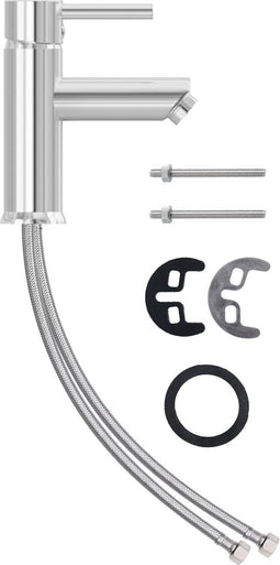 vidaXL - Wastafelkraan - 130x176 - mm - zwart