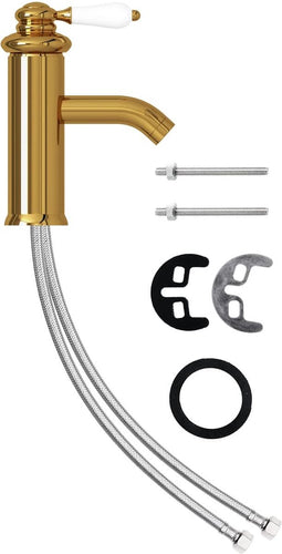 vidaXL - Wastafelkraan - 130x180 - mm - goudkleurig