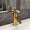 vidaXL - Wastafelkraan - 130x180 - mm - goudkleurig