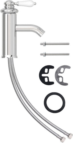 vidaXL - Wastafelkraan - 130x180 - mm - verchroomd
