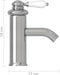 vidaXL - Wastafelkraan - 130x180 - mm - zilverkleurig