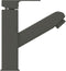 vidaXL - Wastafelkraan - met - uittrekfunctie - 157x172 - mm - grijs