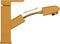 vidaXL - Wastafelkraan - met - uittrekfunctie - 157x172 - mm - goudkleurig