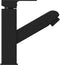 vidaXL - Wastafelkraan - met - uittrekfunctie - 157x172 - mm - zwart