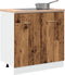 vidaXL - Wastafelonderkast - 80x46x81,5 - cm - bewerkt - hout - oud - houtkleurig