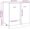 vidaXL - Wastafelonderkast - 80x46x81,5 - cm - bewerkt - hout - oud - houtkleurig