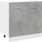 vidaXL - Wastafelonderkast - 80x46x81,5 - cm - bewerkt - hout - betongrijs