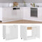 vidaXL - Wastafelonderkast - 80x46x81,5 - cm - bewerkt - hout - hoogglans - wit
