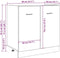 vidaXL - Wastafelonderkast - 80x46x81,5 - cm - bewerkt - hout - betongrijs