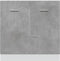vidaXL - Wastafelonderkast - 80x46x81,5 - cm - bewerkt - hout - betongrijs