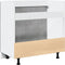 vidaXL - Wastafelonderkast - 80x46x81,5 - cm - bewerkt - hout - betongrijs