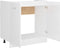 vidaXL - Wastafelonderkast - 80x46x81,5 - cm - bewerkt - hout - hoogglans - wit