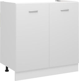 vidaXL - Wastafelonderkast - 80x46x81,5 - cm - bewerkt - hout - wit